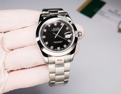 ROLEX Oyster Perpetual Datejust Lady Datejust II  Citizen 8215 Black Dial Stainless Steel 41MM Watch